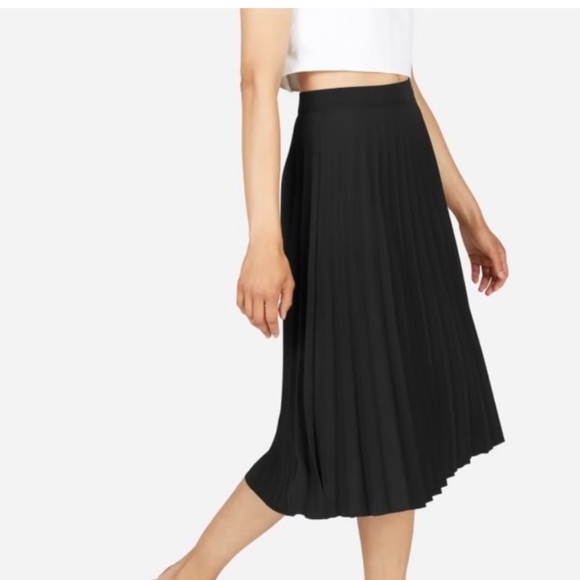 Everlane Black Size 2 Knife Pleat Skirt - Picture 1 of 10
